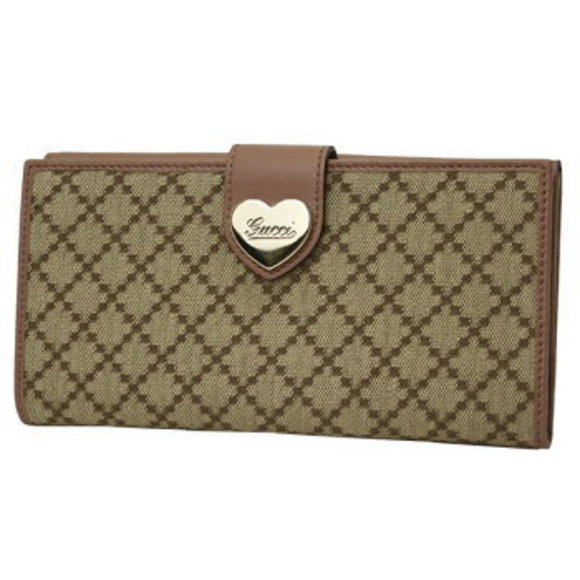 Gucci Diamante Long Wallet Beige Pink - Picture 1 of 3